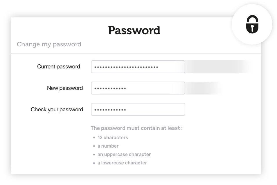 Advanced security settings Image