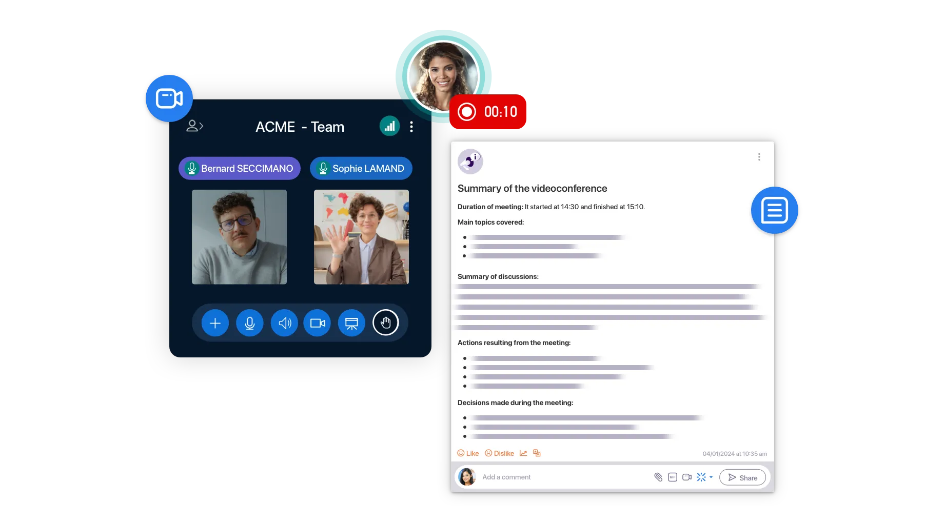 Aristote – automatic meeting minutes with Whaller (IA)ssistant