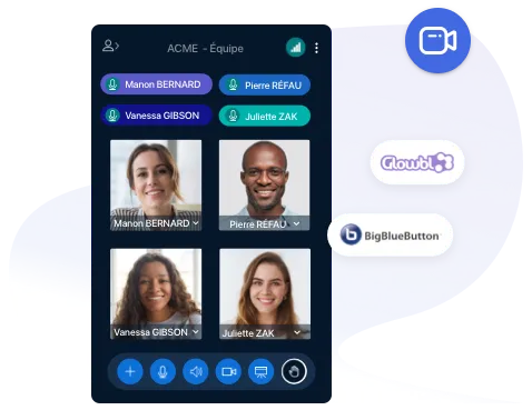 Organiser des visioconférences directement depuis votre plateforme collaborative Whaller.